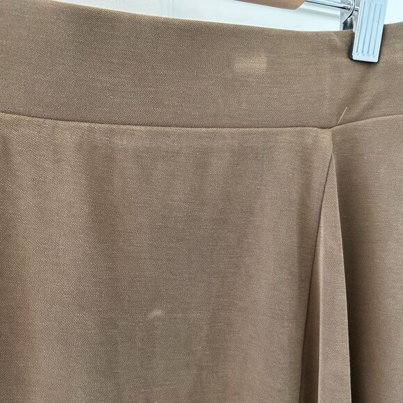 Primark Edit Midi Skirt in Moss Green Stretch Hi Lo Asymmetrical - Size L - Picture 5 of 5